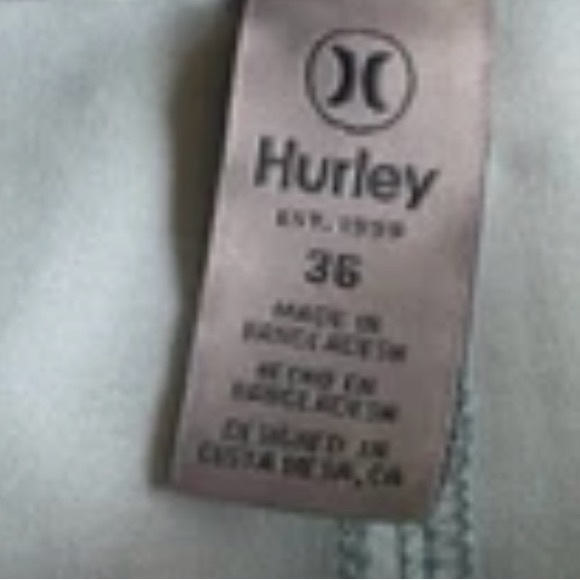 Hurley Shorts Men’s Green Size 36 Hybrid Spacedye Walk Golf Outdoor Stretch - Picture 4 of 10